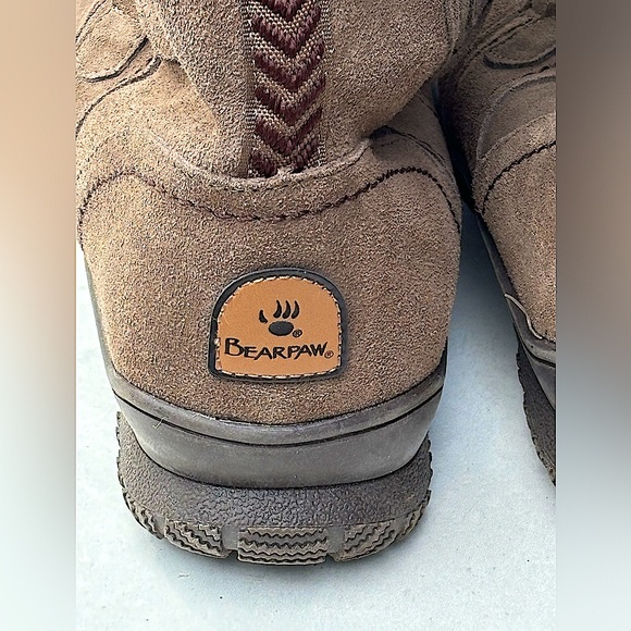 Bear Paw Justice Boots Tall Winter Boots, Lace Up Front Woman’s Size 10 NWOT - Picture 13 of 16